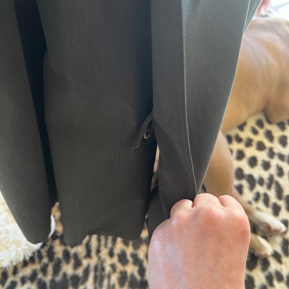 Women's Black Trench Coat - Picture 6 of 16